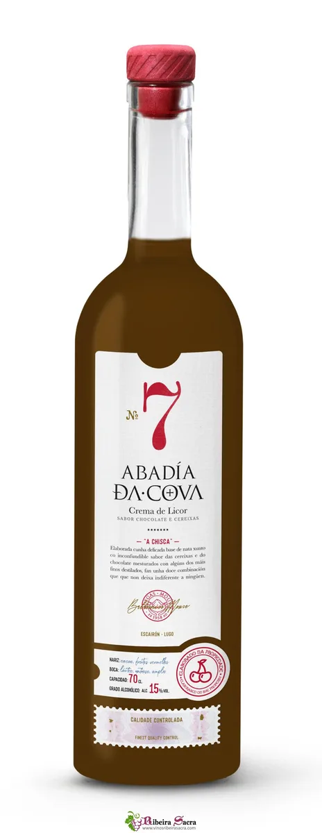 Crema "A Chisca" de chocolate y cerezas 70cl Abadia da Cova